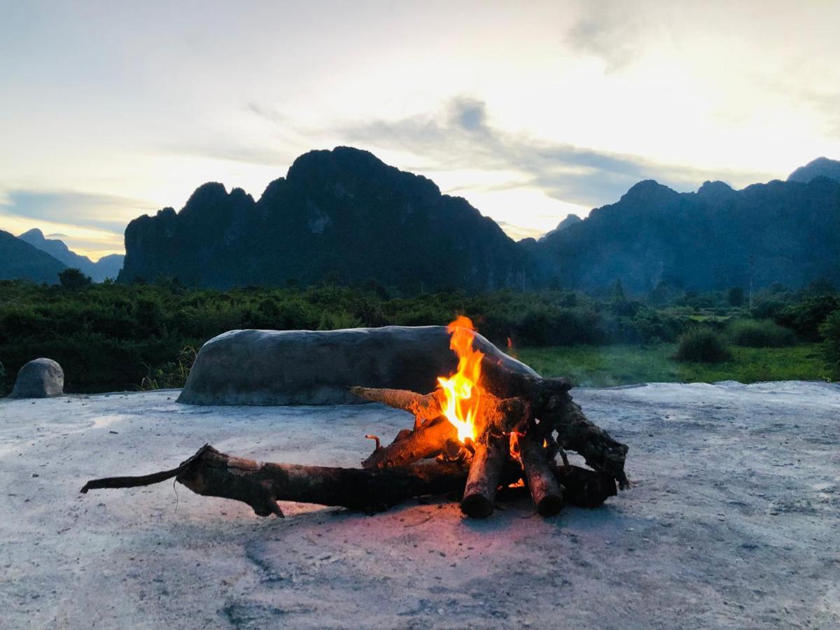 Jungle Paradise Vangvieng - Bungalows Vang Vieng Buitenkant foto